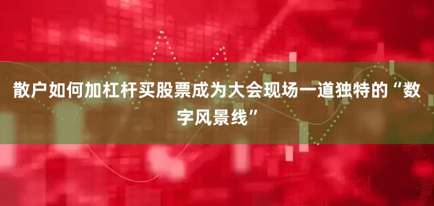 散户如何加杠杆买股票成为大会现场一道独特的“数字风景线”